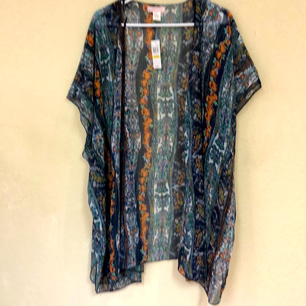 Band of Gypsies NWT boho sheer Floral Kimono size s/m
